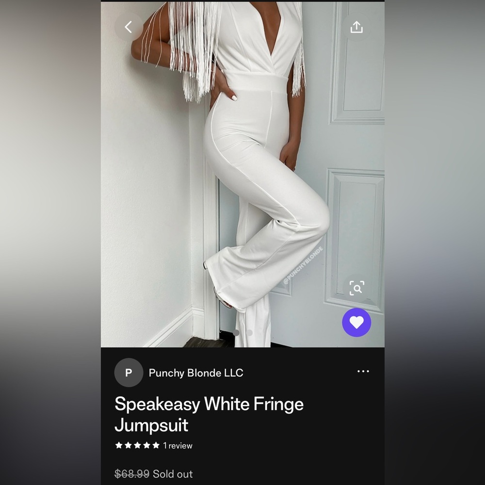 Punchy Blonde Jumpsuit - worn once